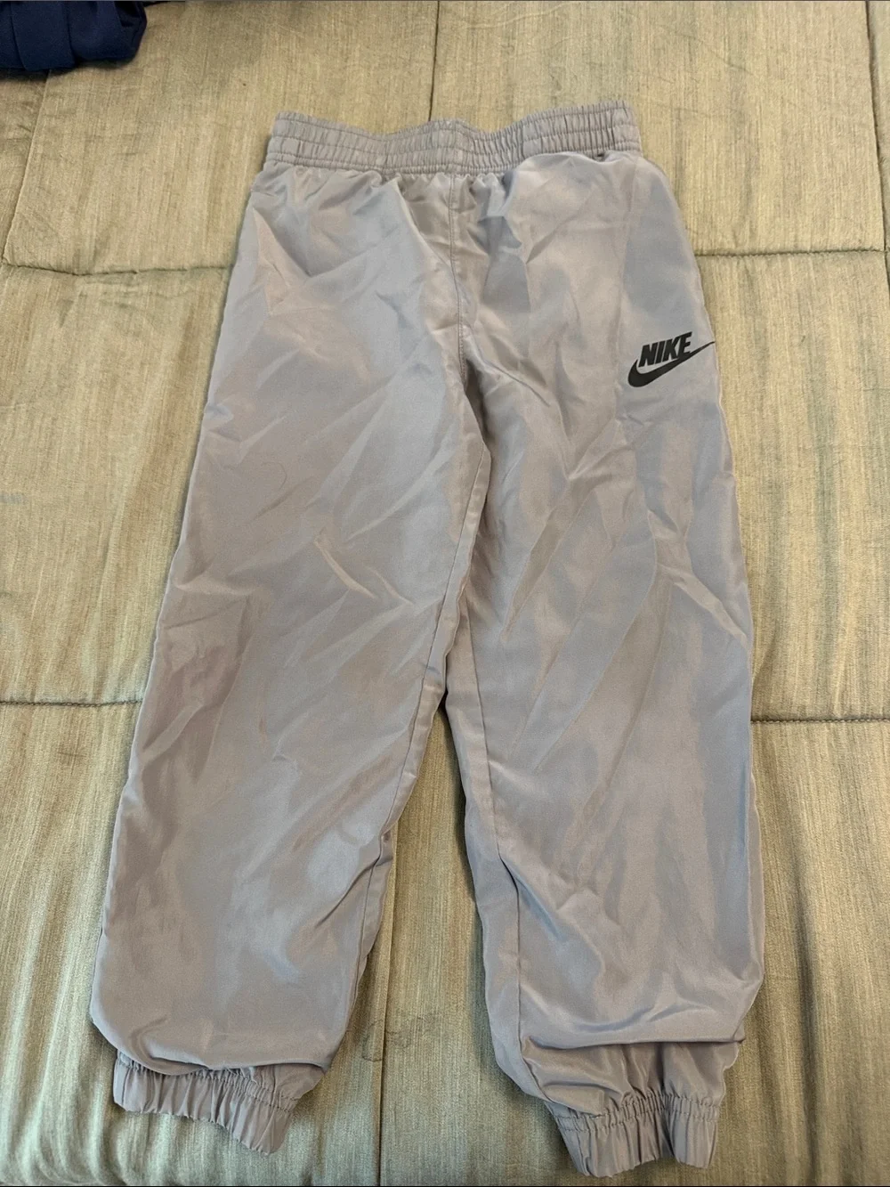 Nike Kids Light Gray Athletic Joggers